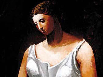 Фрагмент "Женщины в белом" Пикассо, иллюстрация с сайта wikipedia.org 