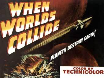 Фрагмент постера к фильму When Worlds Collide 1951 года. Иллюстрация с сайта art.com