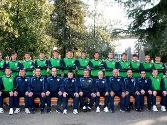 Команда "Терек" перед началом сезона-2008. Фото с сайта fc-terek.ru Команда "Терек" перед началом сезона-2008. Фото с сайта fc-terek.ru