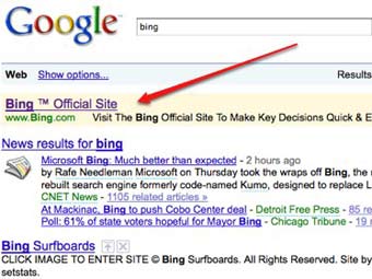   Google   Bing