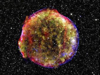    (SN 1572)  Ia.  NASA/CXC/SAO, NASA/JPL-Caltech; Optical: MPIA, Calar Alto, O.Krause et al.
