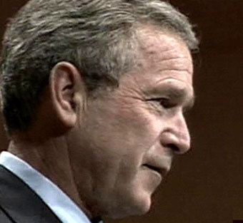 Джордж Буш, кадр CNN